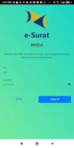 E-SURAT BKSDA ACEH screenshot 1