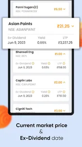 DivTrack: Dividend Stocks(IN) screenshot 1