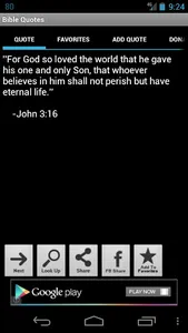 Bible Quotes (Donate) screenshot 0