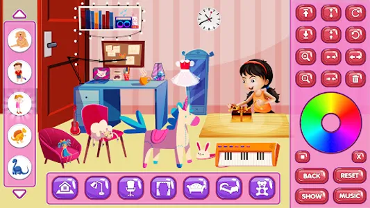 Doll house Design: Home games screenshot 0