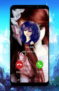 Cute Dolls fake call screenshot 2