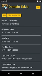 Domain Takip screenshot 2