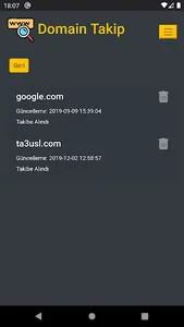 Domain Takip screenshot 4