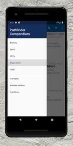 Pathfinder Compendium screenshot 0