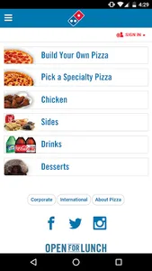 Domino's Pizza Asia Pacific screenshot 0