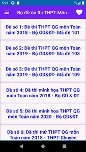 Bộ đề ôn thi THPT QG môn Toán screenshot 0