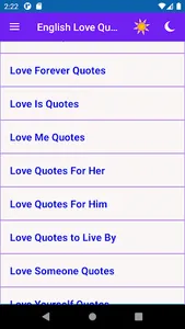 English Love Quotes screenshot 3