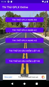 Thi thử GPLX Online screenshot 0