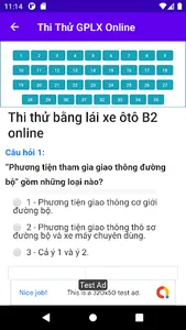 Thi thử GPLX Online screenshot 1