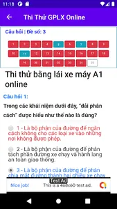 Thi thử GPLX Online screenshot 4