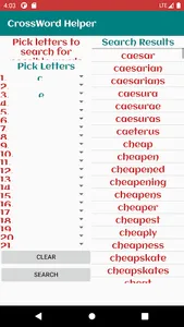 CrossWord Helper screenshot 1