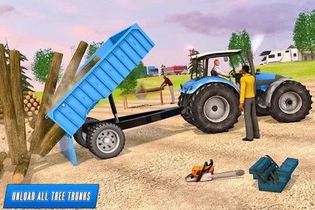 Tractor trolley :Tractor Games screenshot 1