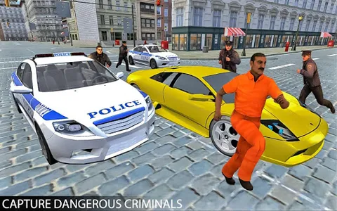 Drive Police Car Gangster Game screenshot 0