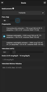 Dosing UCI screenshot 2