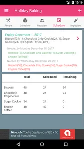 Baking Planner - Free screenshot 4