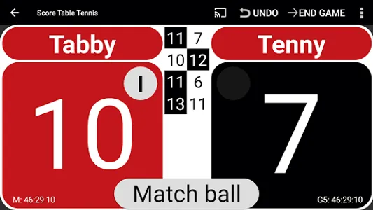 Score Table Tennis screenshot 0