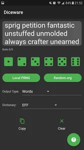 Diceware screenshot 0