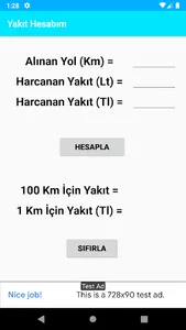 Yakıt Hesapla screenshot 0