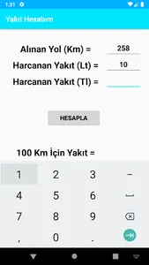 Yakıt Hesapla screenshot 3