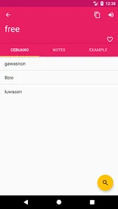 Cebuano English Dictionary screenshot 1