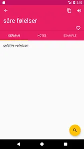 German Norwegian Dictionary screenshot 1