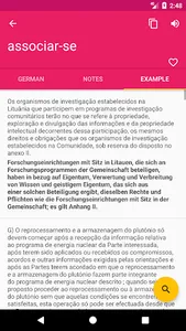 German Portuguese Dictionary screenshot 2