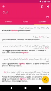 Spanish Persian Dictionary screenshot 2