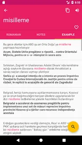 Romanian Turkish Dictionary screenshot 2