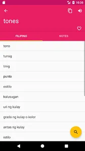 Filipino English Dictionary screenshot 2