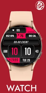 Analog watch face klasik D12 screenshot 1