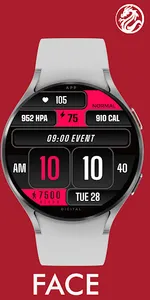 Analog watch face klasik D12 screenshot 2