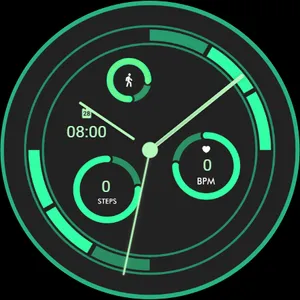 Analog fit watch face D8 screenshot 3