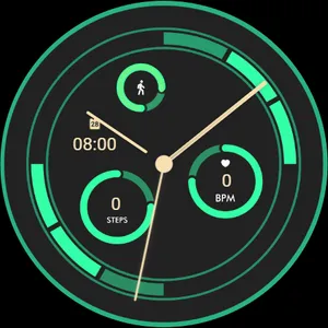 Analog fit watch face D8 screenshot 4