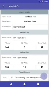 Herts League Results Reporting screenshot 1