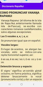 Diccionario Rapanui screenshot 1