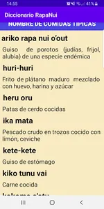 Diccionario Rapanui screenshot 2