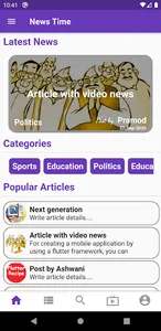 Flutter News Time screenshot 0