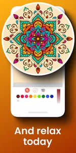 Amandala - Mandala Coloring Pa screenshot 1