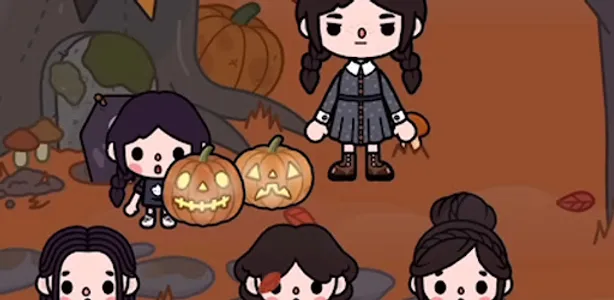 Toca Wednesday Boca Coloring screenshot 2