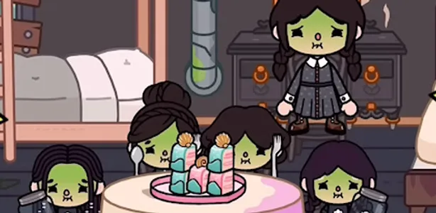 Toca Wednesday Boca Coloring screenshot 4