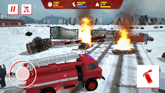 USSR Winter Rescue Fire Trucks screenshot 13