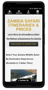 Zambia Safari Victoria Falls screenshot 0