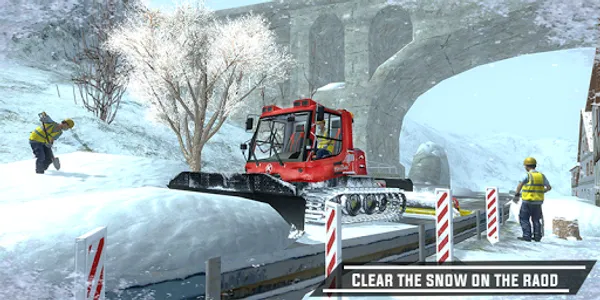 City Heavy Snow Excavator Simu screenshot 0