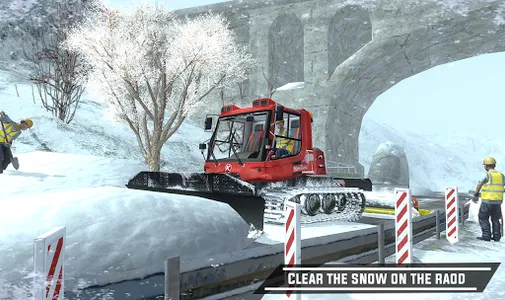 City Heavy Snow Excavator Simu screenshot 10