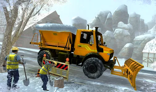 City Heavy Snow Excavator Simu screenshot 11