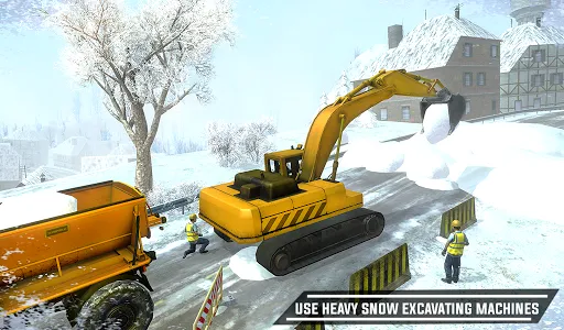 City Heavy Snow Excavator Simu screenshot 7