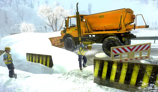 City Heavy Snow Excavator Simu screenshot 8