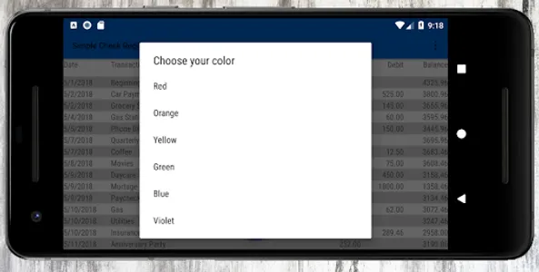 Simple Check Register screenshot 1