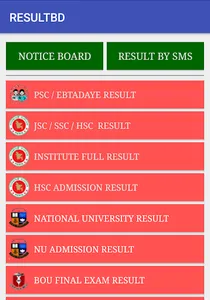 Exam Result and Notice - Bangl screenshot 0