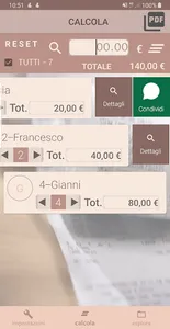 Dividi il conto screenshot 3
